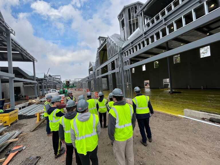 College Students Tour Belmont Park Retail Village