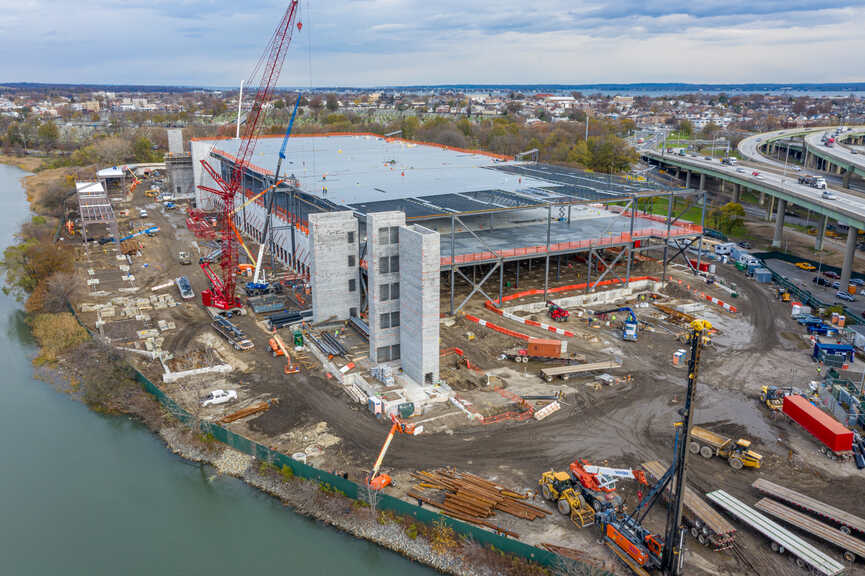 2505 Bruckner - Aerial photo of ongoing construction