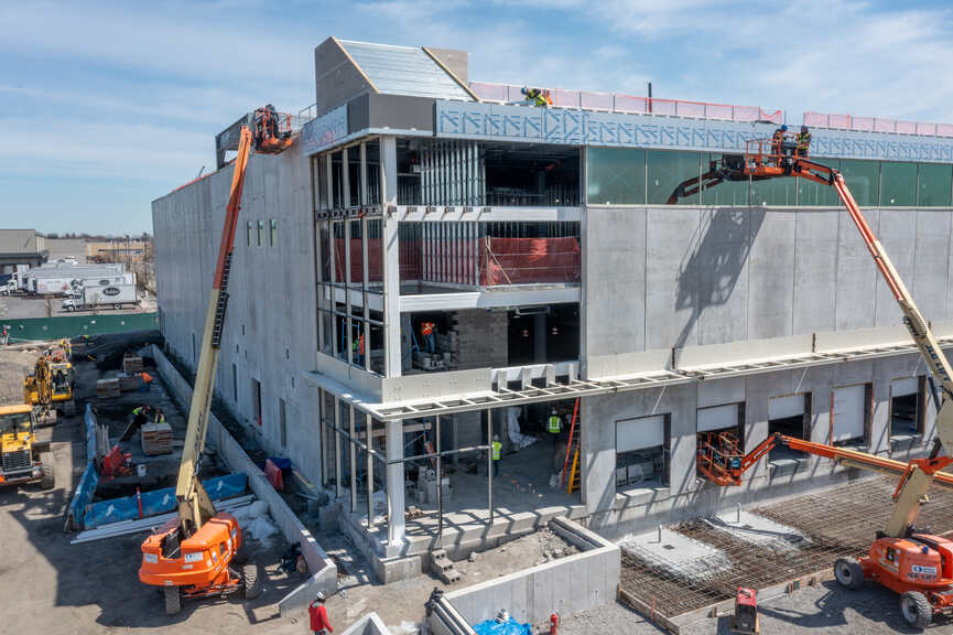 GrowNYC - Aerial photo of construction