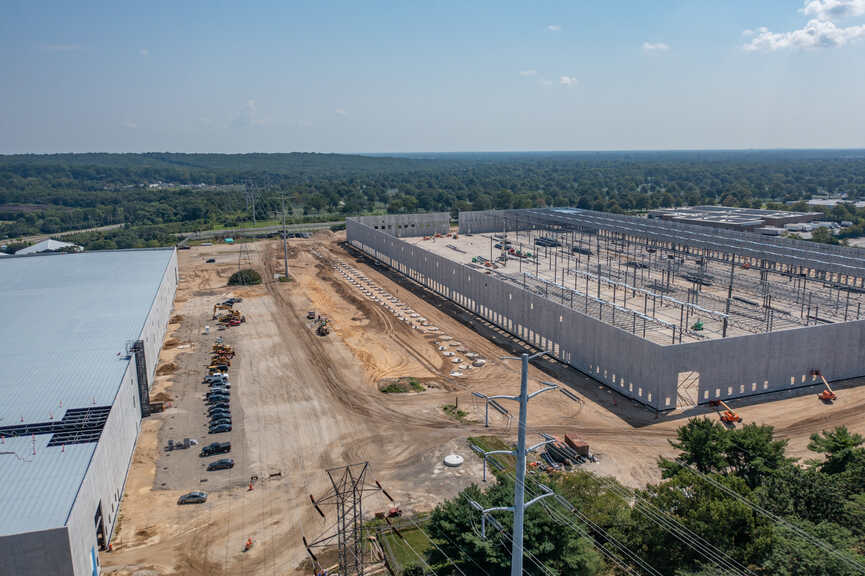 Hartz Mountain Warehouse Development - Walls Up