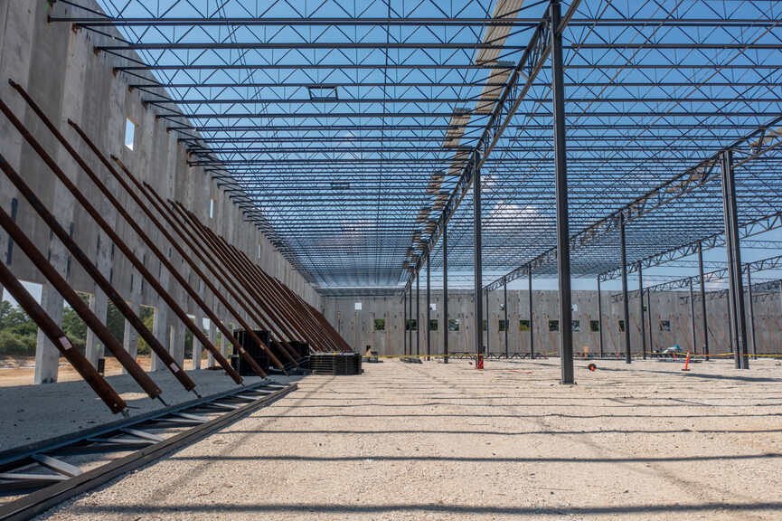 Hartz Mountain Warehouse Development - Interior Under Construction