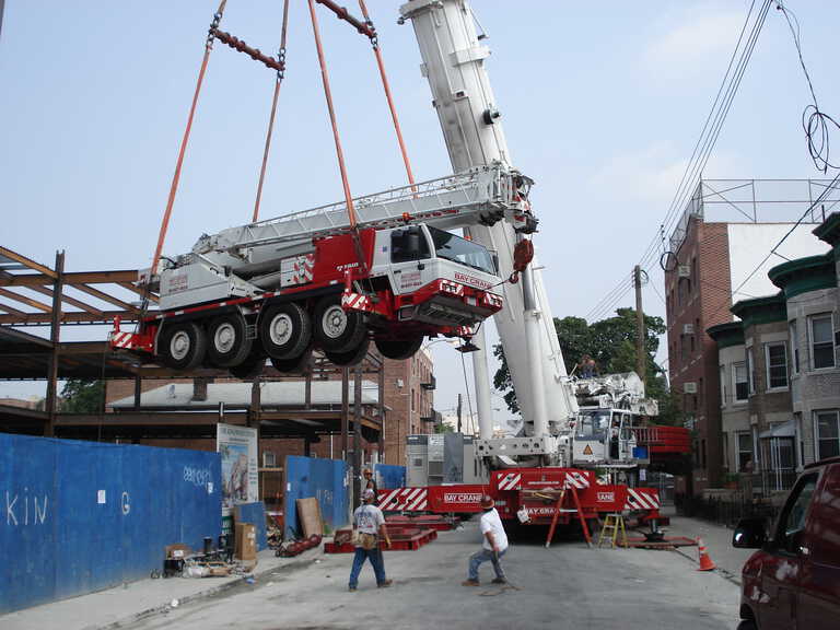 Kings Highway Office Building - Exterior photo of crane