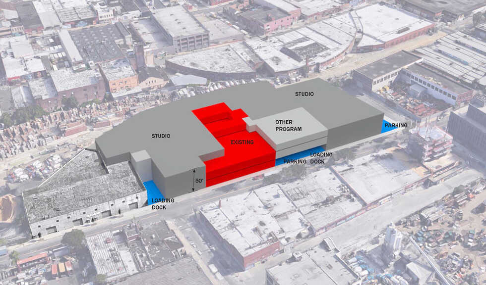 Netflix Studios Brooklyn - Aerial rendering