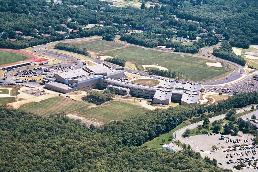 Sachem East High School - Aerial photo of Building