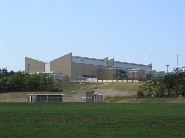 Sachem East High School - Exterior photo from field