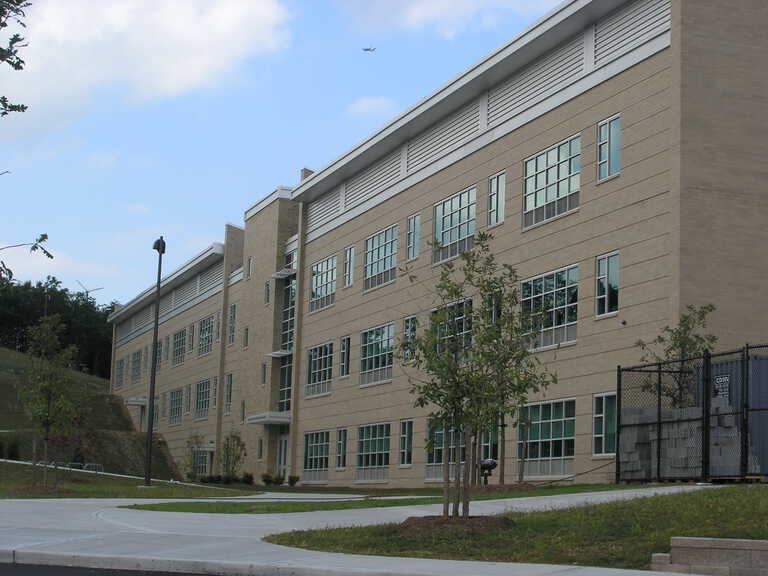 Sachem East High School - Exterior photo of windows