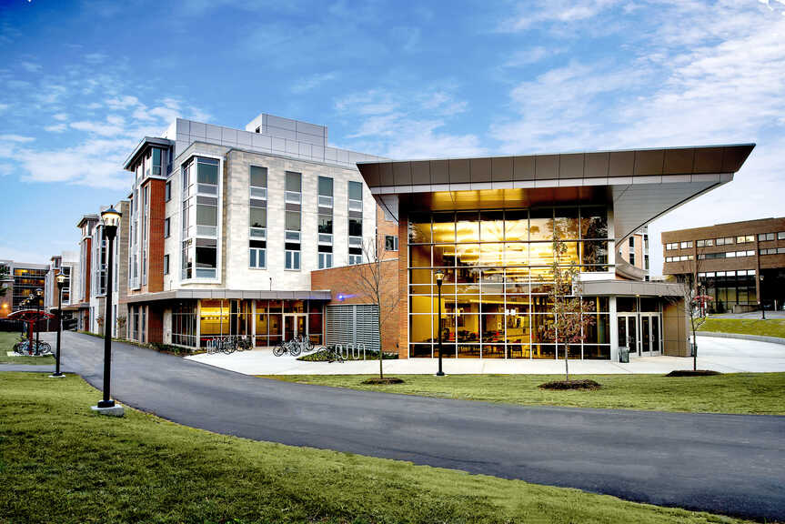 Toll Drive Residence and Dining Hall - Exterior photo of entrance