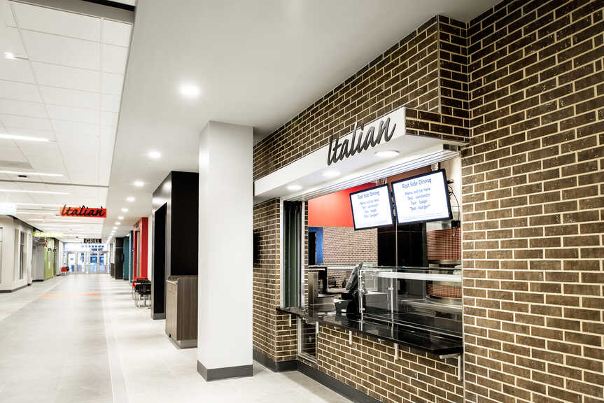 Toll Drive Residence and Dining Hall - Interior photo of Cafeteria