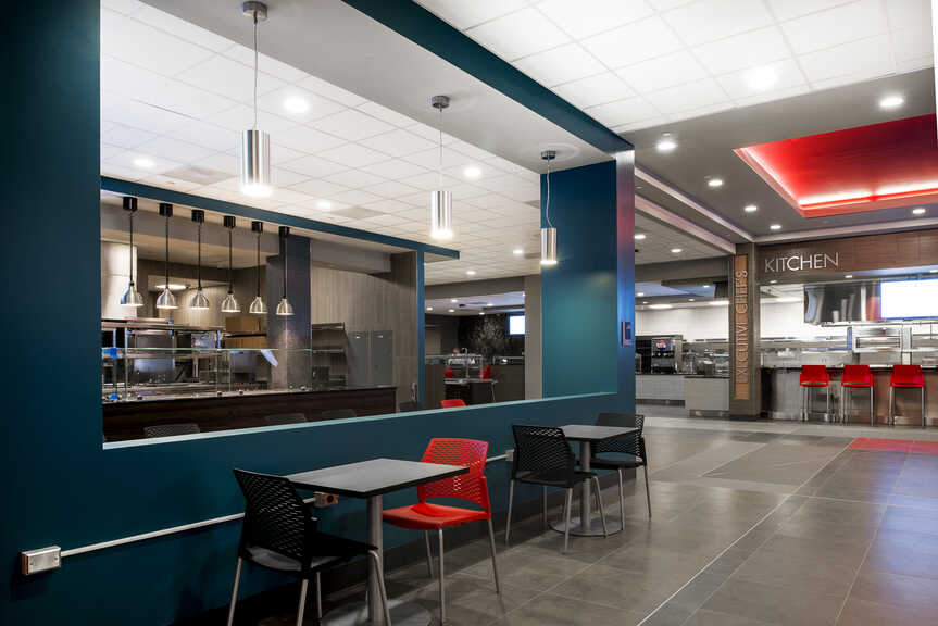 Toll Drive Residence and Dining Hall - Interior photo of Cafeteria