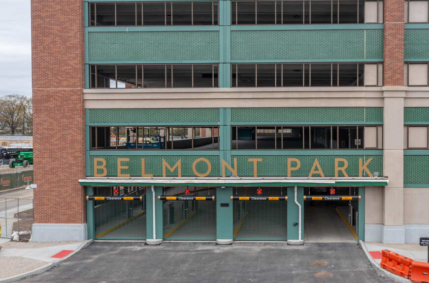 UBS Arena Parking Garage - Exterior photo of entrance